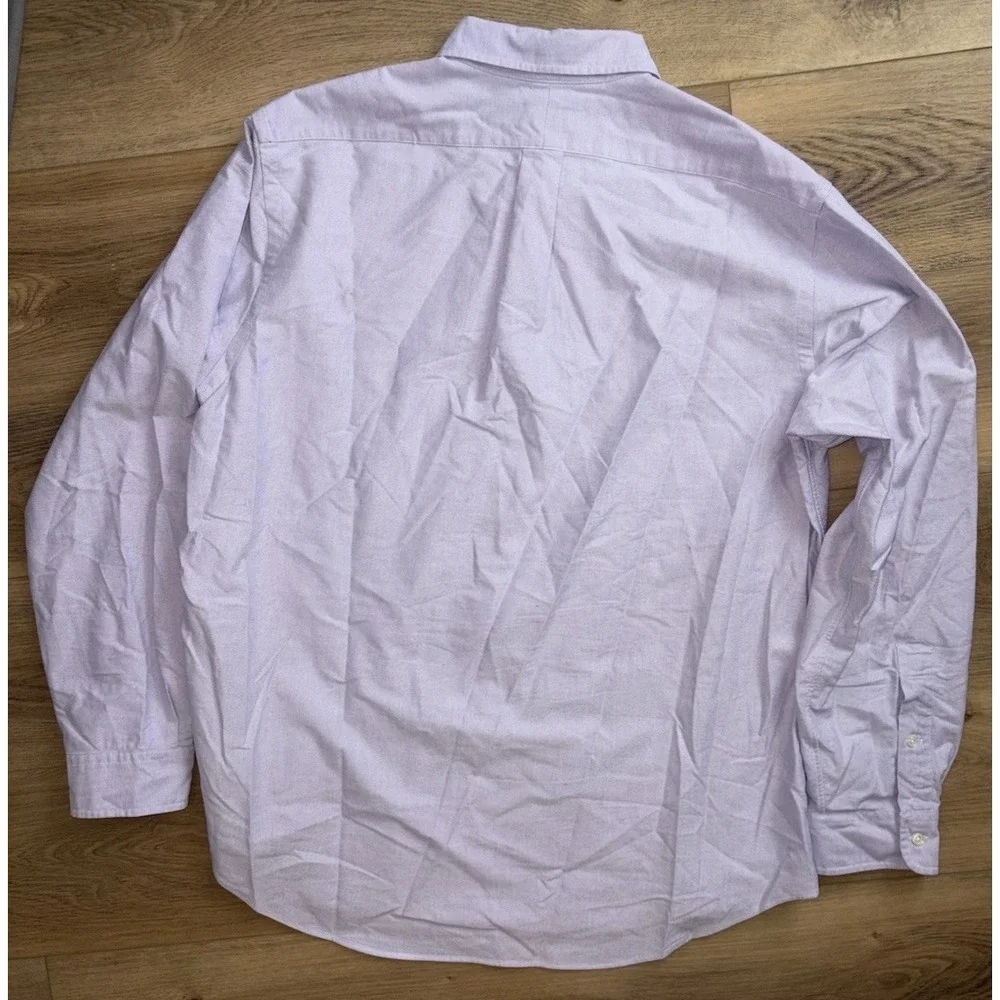 Polo Ralph Lauren Men's XL Solid Lavender Button Down Oxford Long Sleeve